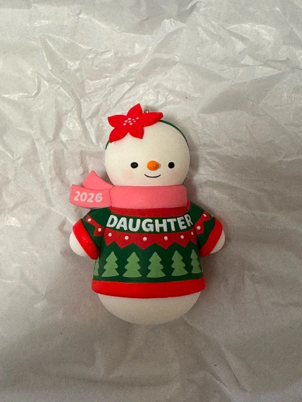 2026 Hallmark Keepsake Daughter Snowman Ornament